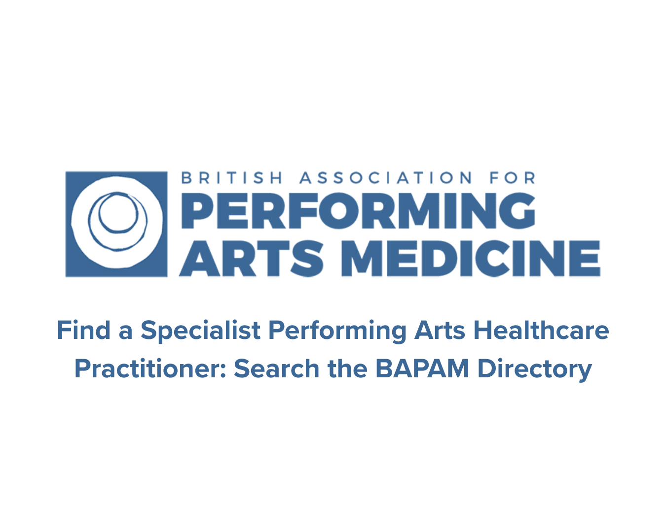 BAPAM: Find a Specialist Performing Arts Healthcare Practitioner