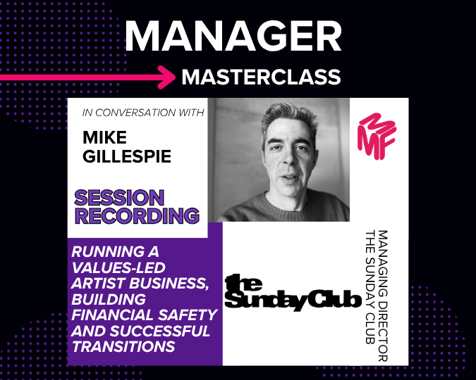 Manager Masterclass with Mike Gillespie